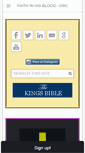 Mobile Screenshot of faithinhisblood.org